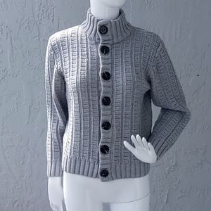 AVVA Ladies Heavy Button Down Turkish Sweater